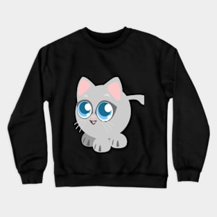 small, funny cat Crewneck Sweatshirt